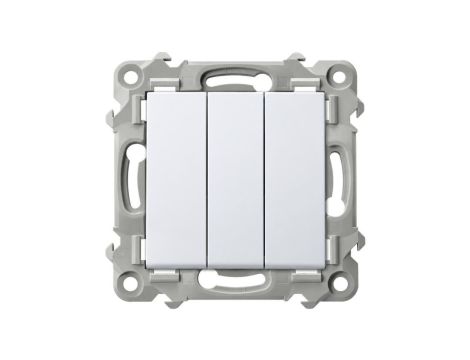 Łącznik potrójny SZAFIR biały 10AX OSPEL ŁP-13Z/m/00