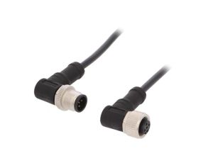 Kabel do czujników/automatyki 5-PIN M12-M12 1m wtyk wtyk M12A05MR-12AFR-SB001