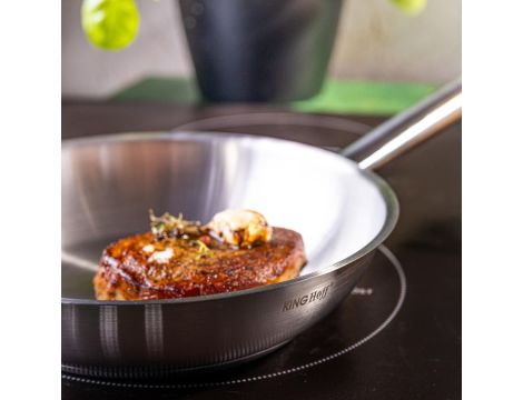 KINGHOFF PATELNIA GASTRONOMICZNA STAL NIERDZEWNA 20cm 21CT