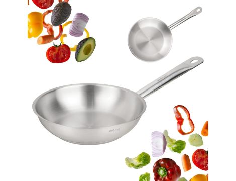 KINGHOFF PATELNIA GASTRONOMICZNA STAL NIERDZEWNA 20cm 21CT - 2