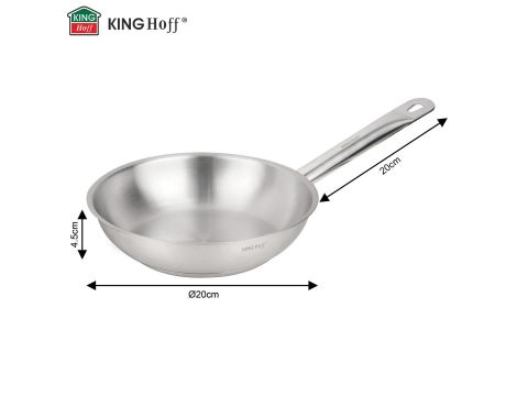 KINGHOFF PATELNIA GASTRONOMICZNA STAL NIERDZEWNA 20cm 21CT - 4