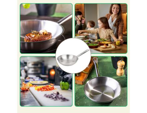 KINGHOFF PATELNIA GASTRONOMICZNA STAL NIERDZEWNA 20cm 21CT - 5