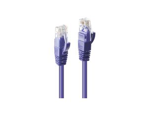 Kabel sieciowy Cat.6 U/UTP 3 m, fioletowy