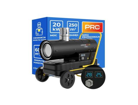 Nagrzewnica olejowa z kominem 20 kW OHX-20 PRO termostat LCD zbiornik 38 L