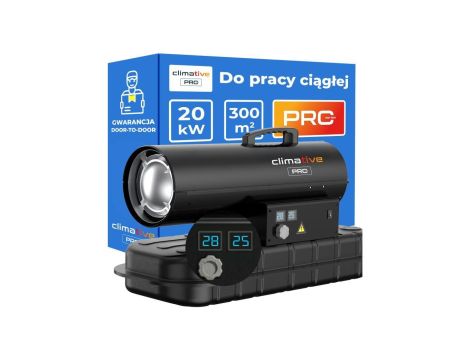Nagrzewnica olejowa 20 kW z termostatem OH-20 PRO LCD zbiornik paliwa 22L