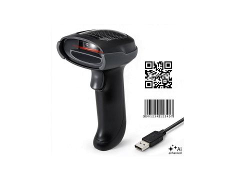 Qoltec Precyzyjny Skaner czytnik kodów kreskowych 1D 2D QR EAN USB