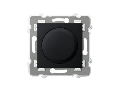 Ściemniacz naciskowo-obrotowy SZAFIR do obciążenia żarowego, halogenowego oraz LED czarny OSPEL ŁP-8ZL2/m/33