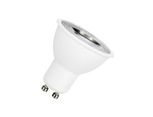 Żarówka LED GU10 230V 4W 300lm 3000K płaska z soczewką 55st barwa WW biała ciepła SPECTRUM LED