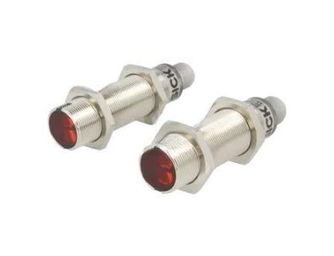 Czujnik fotoelektryczny, nadajnik-odbiornik, z konfiguracją wyjścia PNP, 0...15m, M12 męski, IP67, GRSE18-P2442