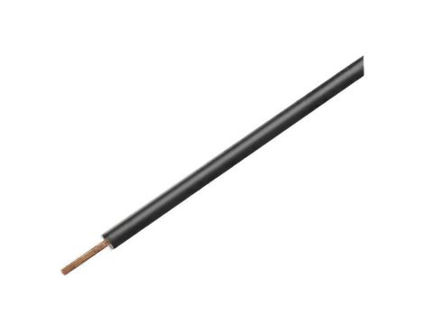 Przewód pomiarowy, LiY, linka, Cu, 0,25mm2, PVC, czarny, 100V, 10m, Klasa: 5 125-011