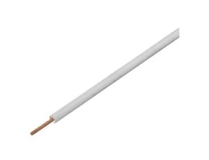 Przewód pomiarowy, LiY, linka, Cu, 0,25mm2, PVC, biały, 100V, 10m, Klasa: 5 125-015