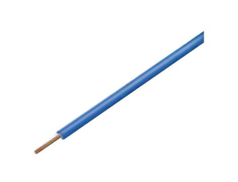 Przewód pomiarowy, LiY, linka, Cu, 0,25mm2, PVC, niebieski, 100V, 10m, Klasa: 5 125-012