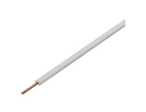 Przewód pomiarowy, LiY, linka, Cu, 0,14mm2, PVC, biały, 60V, 10m, 1x0,14mm2 118-5