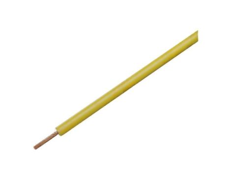 Przewód pomiarowy, LiY, linka, Cu, 0,25mm2, PVC, żółty, 100V, 10m, Klasa: 5 125-013
