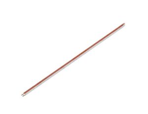 Przewód pomiarowy: pomiarowy, 2x0,2mm2, drut, Cu, PVC, biały,czerwony, 500V 205-10