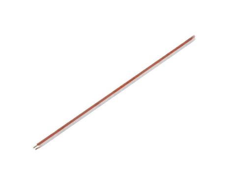 Przewód pomiarowy: pomiarowy, 2x0,2mm2, drut, Cu, PVC, biały,czerwony, 500V 205-10