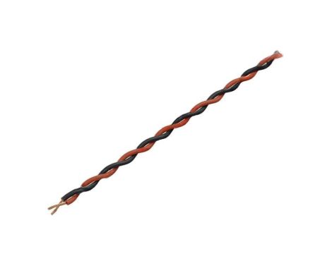 Przewód pomiarowy, 2x0,04mm2, linka, Cu, PVC, czarny,czerwony, 60V, 10m 210-10