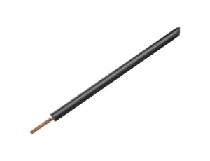 Przewód pomiarowy, LiY, linka, Cu, 0,14mm2, PVC, czarny, 60V, 100m, 1x0,14mm2 119-11