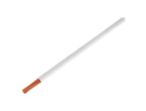 Przewód pomiarowy, LiY, linka, Cu, 0,25mm2, PVC, biały, 100V, 50m, Klasa: 5 125-055