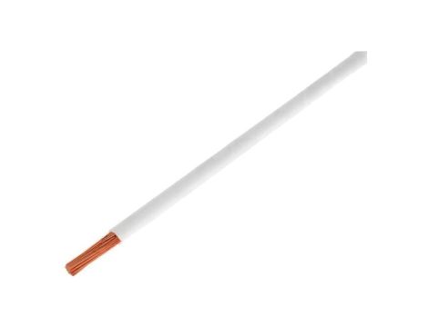 Przewód pomiarowy, LiY, linka, Cu, 0,25mm2, PVC, biały, 100V, 50m, Klasa: 5 125-055