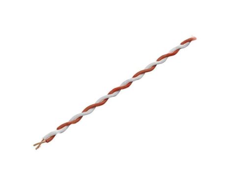 Przewód pomiarowy, 2x0,04mm2, linka, Cu, PVC, biały,czerwony, 60V, 10m 210-05