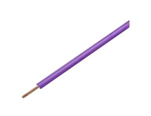 Przewód pomiarowy, LiY, linka, Cu, 0,25mm2, PVC, fioletowy, 100V, 10m, Klasa: 5 125-016