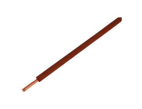Przewód pomiarowy, H05V-K,LiY, linka, Cu, 0,5mm2, PVC, brązowy, 60V, 10m 150-018