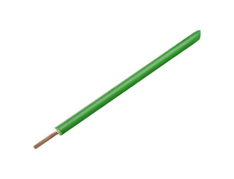 Przewód pomiarowy, LiY, linka, Cu, 0,14mm2, PVC, zielony, 60V, 100m, 1x0,14mm2 119-14