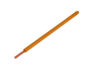 Przewód pomiarowy, LiY, linka, Cu, 0,25mm2, PVC, pomarańczowy, 100V, 50m 125-057