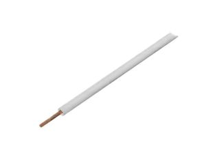 Przewód pomiarowy, LiY, linka, Cu, 0,25mm2, PVC, biały, 100V, 50m, Klasa: 5 125-S50-5