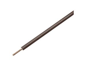 Przewód pomiarowy, 0,2mm2, drut, Cu, PVC, brązowy, 60V, 1x0,2mm2, 100m 105-8-100