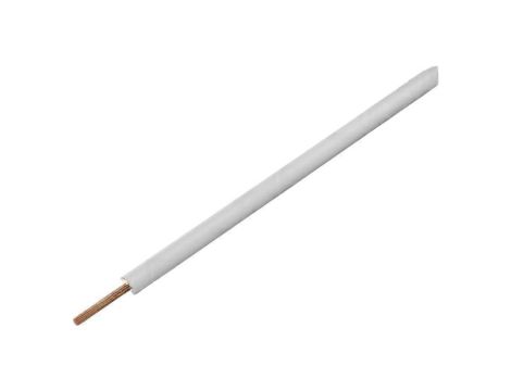 Przewód pomiarowy, LiY, linka, Cu, 0,14mm2, PVC, biały, 60V, 100m, 1x0,14mm2 119-15