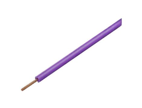 Przewód pomiarowy, LiY, linka, Cu, 0,25mm2, PVC, fioletowy, 100V, 50m, Klasa: 5 125-S50-6