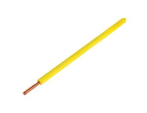Przewód pomiarowy, H05V-K,LiY, linka, Cu, 0,5mm2, PVC, żółty, 60V, 10m, Klasa: 5 150-013