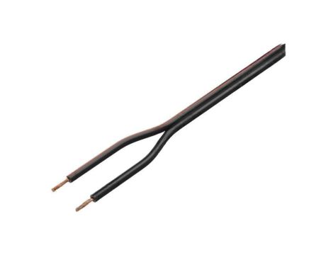 Przewód głośnikowy, 2x1mm2, linka, OFC, czarny, nieekranowany TSK1014