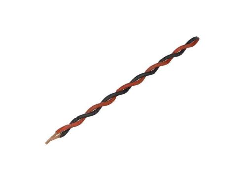 Przewód montażowy, 2x0,25mm2, linka, Wymiary zewn: 2x1,4mm, 49V TSK1130 RED BLACK