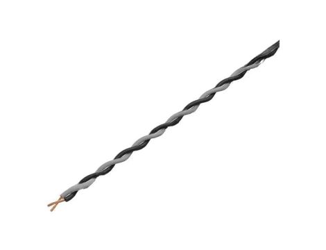 Przewód montażowy, 2x0,25mm2, linka, Wymiary zewn: 2x1,4mm, 49V TSK1130 BLACK GREY