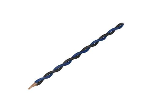 Przewód montażowy, 2x0,25mm2, linka, Wymiary zewn: 2x1,4mm, 49V TSK1130 BLUE BLACK