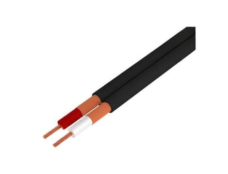 Przewód mikrofonowy, 2x0,25mm2, czarny, OFC, -1570C C121 BLACK
