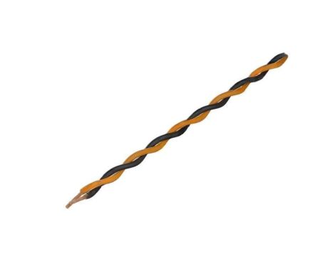 Przewód montażowy, 2x0,25mm2, linka, Wymiary zewn: 2x1,4mm, 49V TSK1130 ORANGE BLACK
