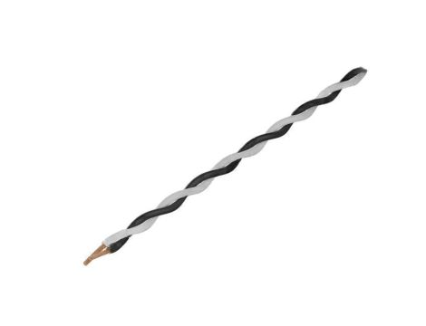Przewód montażowy, 2x0,25mm2, linka, Wymiary zewn: 2x1,4mm, 49V TSK1130 WHITE BLACK