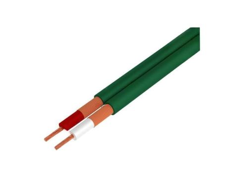 Przewód mikrofonowy, 2x0,25mm2, zielony, OFC, -1570C C121 GREEN