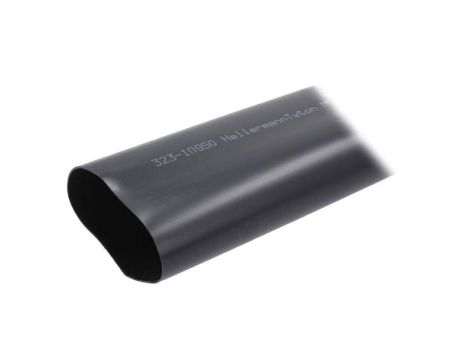 Rurka termokurczliwa, 3: 1, 95mm, L: 1m, czarny, Gr.ścianki: 3mm 323-10950