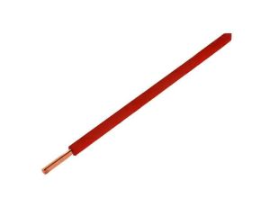 Przewód pomiarowy, 0,2mm2, drut, Cu, PVC, czerwony, 60V, 1x0,2mm2, 10m 105-0