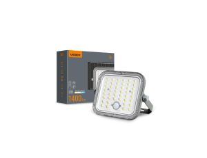 Naświetlacz Lampa Solarna z Czujnikiem 20W 1400lm 5000K Neutralna 90 3.2V IP65 IK07 Natynkowy Szary VIDEX