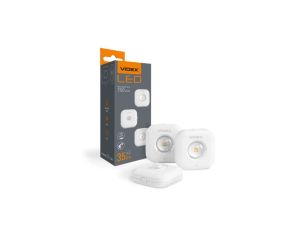 Lampki LED Bezprzewodowe Schodowe z Czujnikiem 1W 70lm CCT 90 750mAh Biała VIDEX