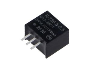 Przetwornica DC/DC, 3,25W, Uwej: 8...32VDC, Uwyj: 6,5VDC, 0,5A, PCB, R-786.5-0.5