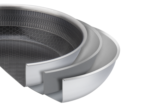 VCASA PATELNIA STAL NIERDZEWNA TRI-PLY Z POWŁOKĄ CERAMICZNĄ PPG FUSION EDGE 20cm - 2