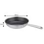 VCASA PATELNIA STAL NIERDZEWNA TRI-PLY Z POWŁOKĄ CERAMICZNĄ PPG FUSION EDGE 24cm - 3