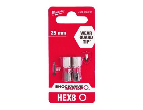 Milwaukee - Bit Shockwave Hex8 25mm-2szt. - 4932430898 - 2